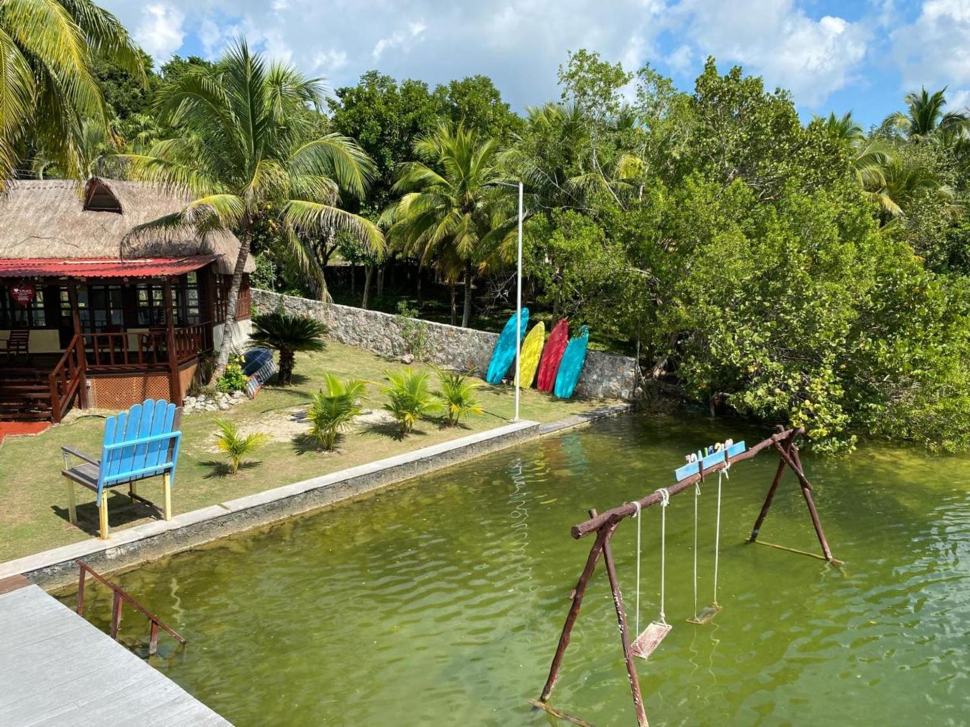 Coras Place Bacalar Lagoon Front Extérieur photo