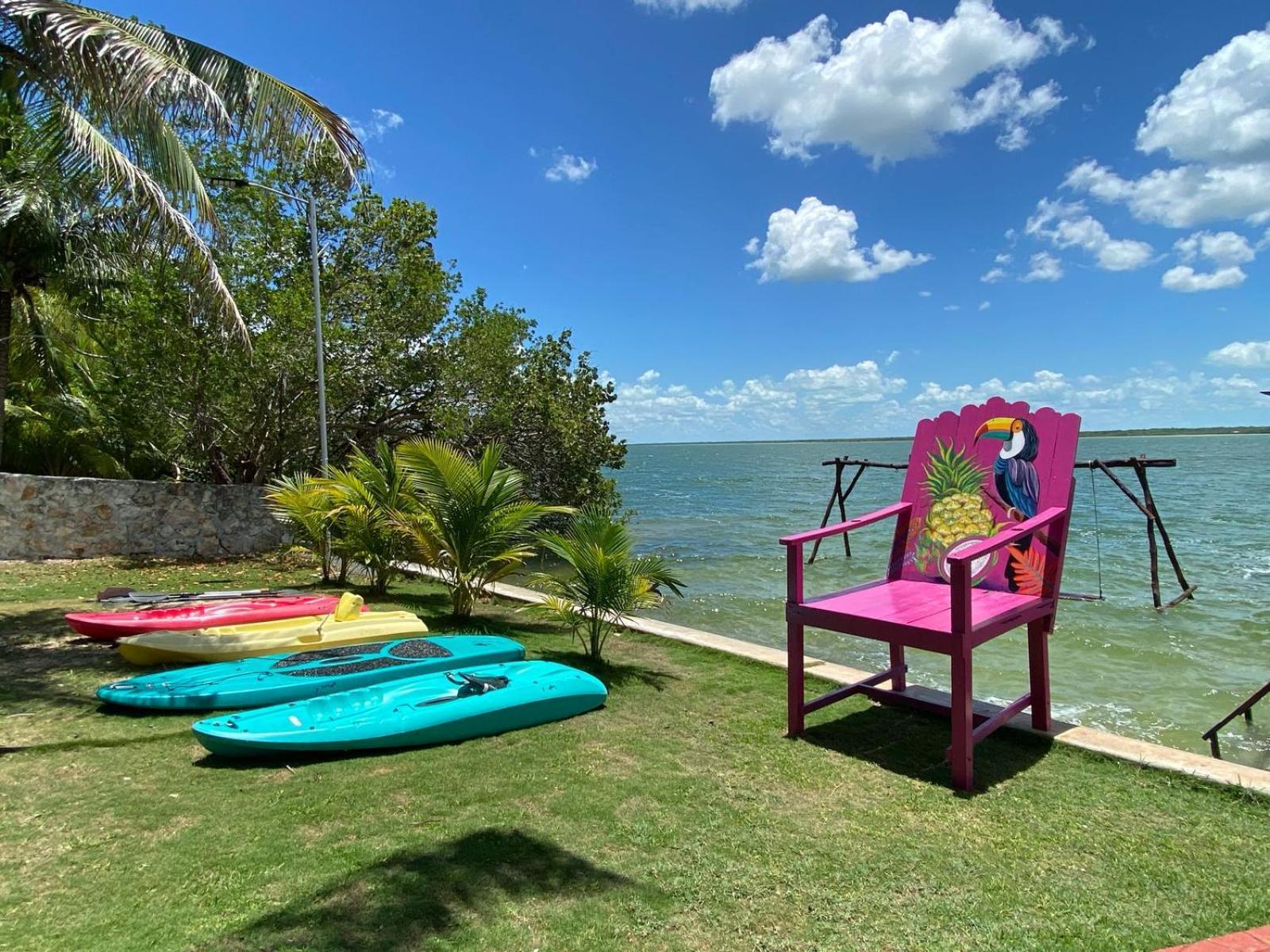 Coras Place Bacalar Lagoon Front Extérieur photo